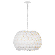 Talia 5 Light 20.5" Pendant in Matte White