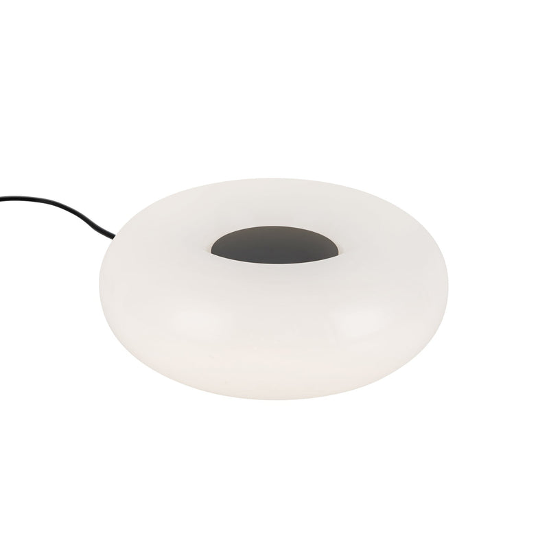 Nimbus 9" Table Lamp in Black/Opal Glass
