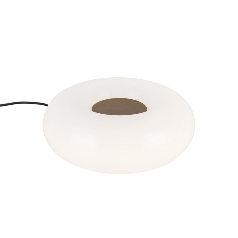 Nimbus 9" Table Lamp in Vintage Brass/Opal Glass