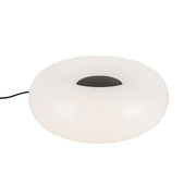 Nimbus 13" Table Lamp in Black/Opal Glass