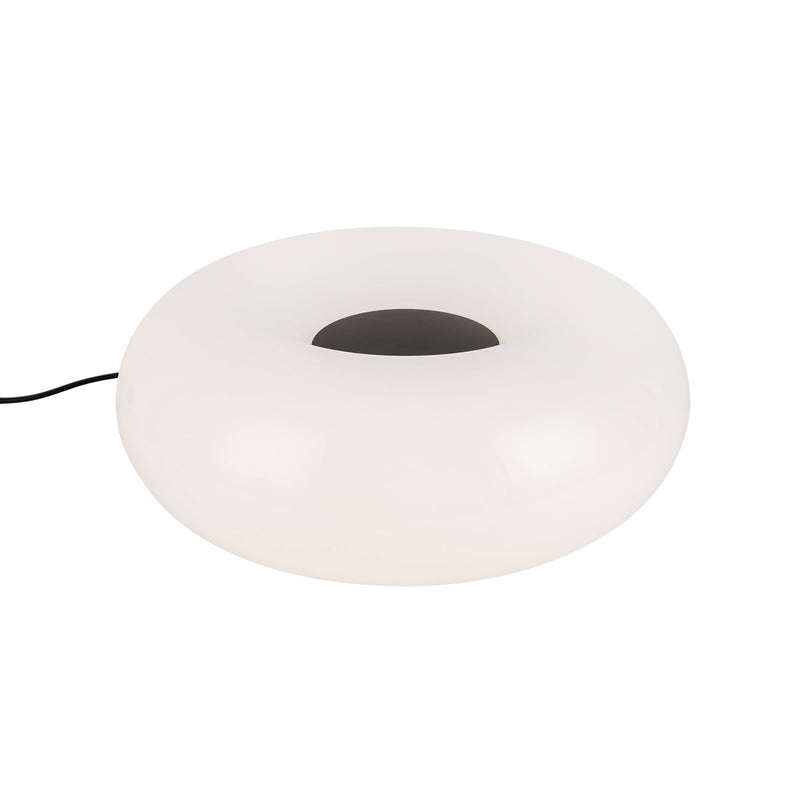 Nimbus 13" Table Lamp in Black/Opal Glass
