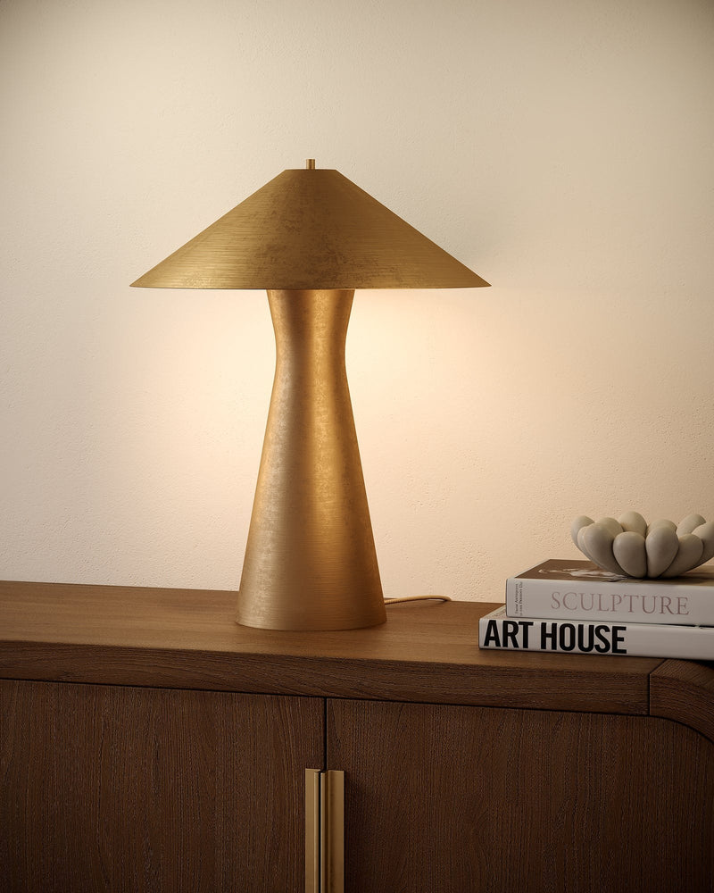 Blair 18" Table Lamp in Vintage Brass