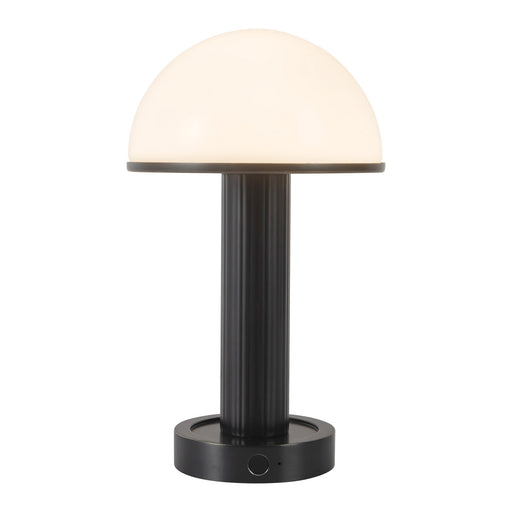 Vienna 5" Cordless Table Lamp in Urban Bronze/Glossy Glass
