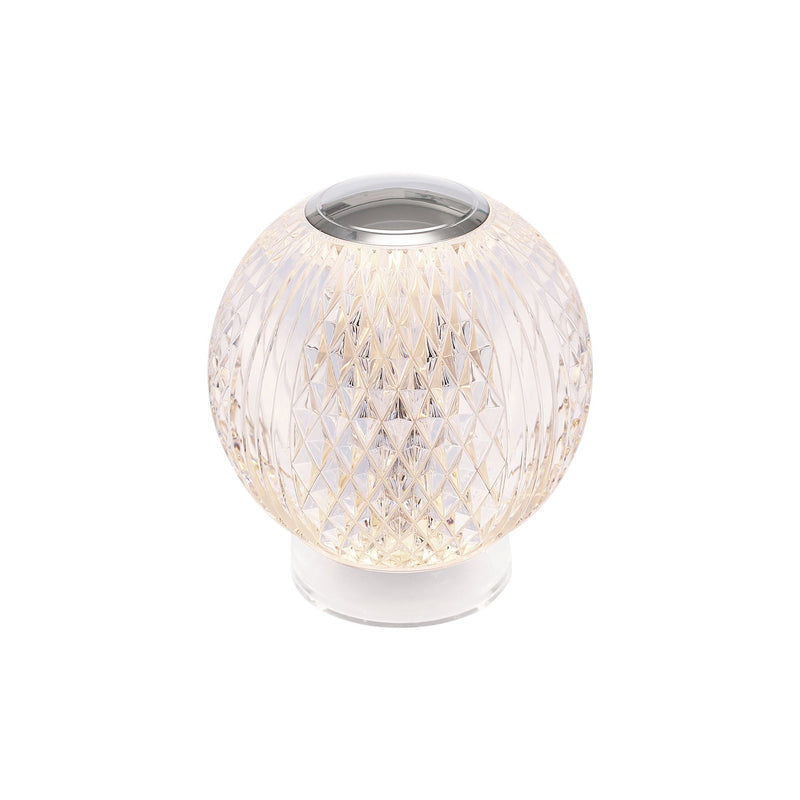 Marni 3" Cordless Table Lamp in Polished Nickel