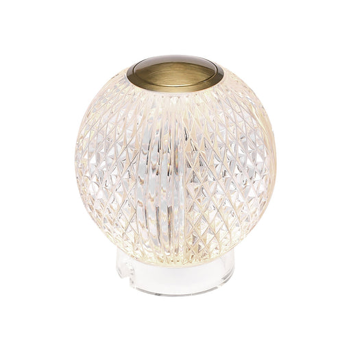 Marni 4" Cordless Table Lamp in Natural Brass