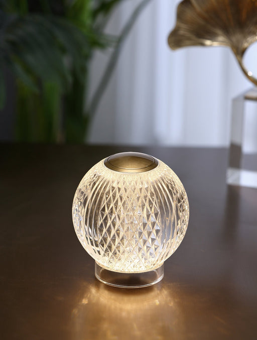 Marni 4" Cordless Table Lamp in Natural Brass