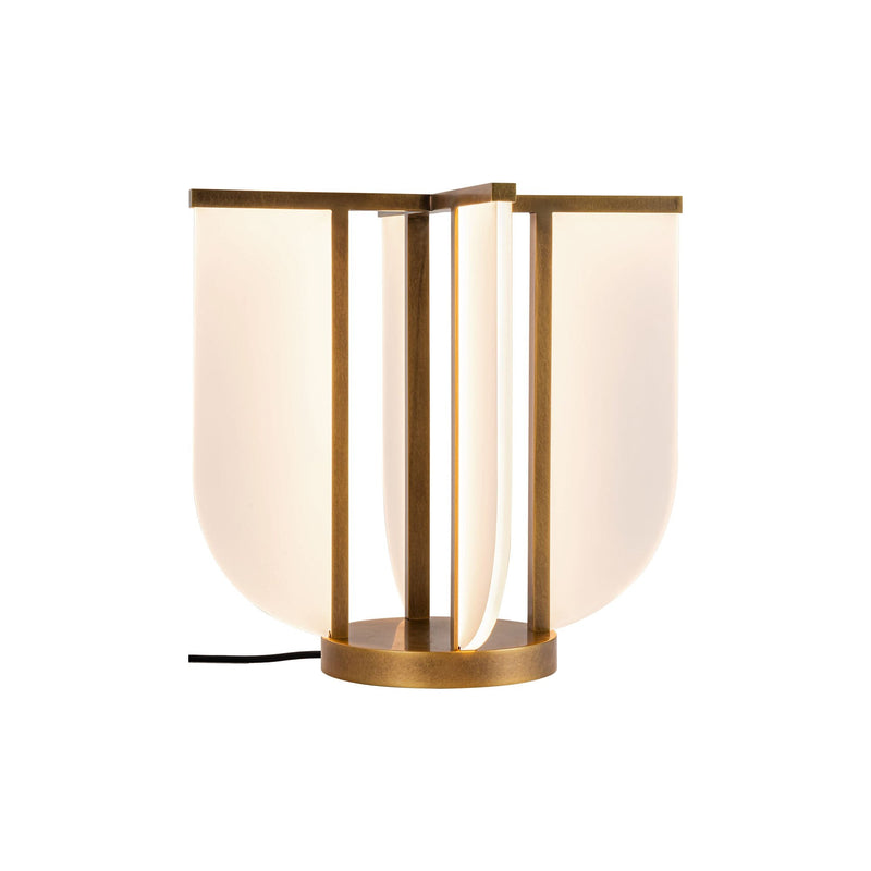 Anders 15" LED Table Lamp in Vintage Brass