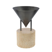Versus 15" Table Lamp in Aged Steel