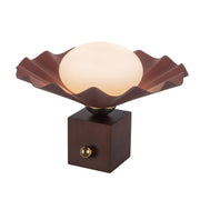 Furrow 12" Table Lamp in Burgundy