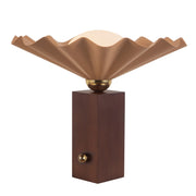 Furrow 16" Table Lamp in Peach