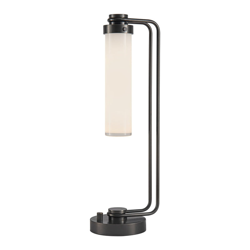 Wynwood 22" Table Lamp in Urban Bronze/Glossy Opal