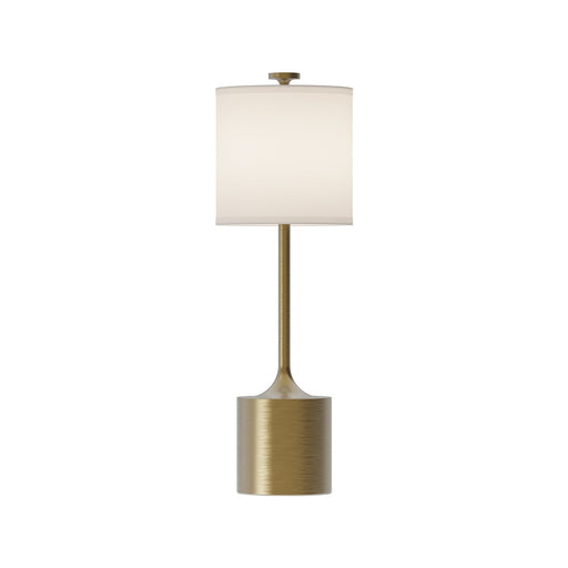 Issa 26" Table Lamp in Brushed Gold/Ivory Linen