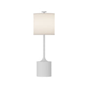 Issa 26" Table Lamp in White/Ivory Linen