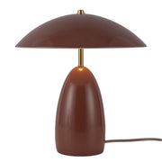 Poppy 12" LED Table Lamp in Burgundy