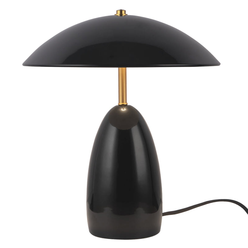 Poppy 12" LED Table Lamp in Black