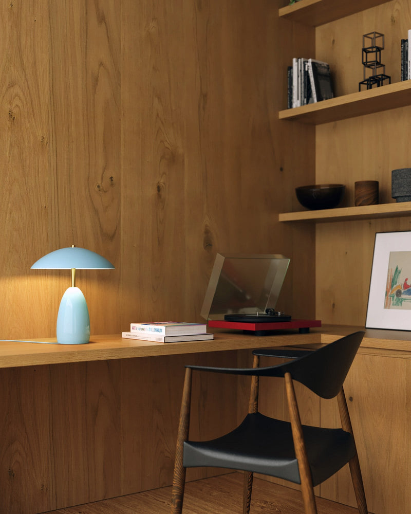 Poppy 12" LED Table Lamp in Peach