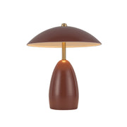 Poppy 9" Cordless Table Lamp in Burgundy