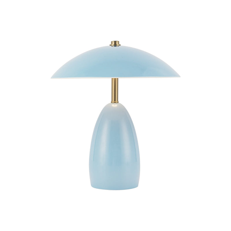 Poppy 9" Cordless Table Lamp in Cerulean