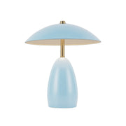 Poppy 9" Cordless Table Lamp in Cerulean