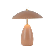 Poppy 9" Cordless Table Lamp in Peach