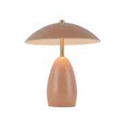 Poppy 9" Cordless Table Lamp in Peach
