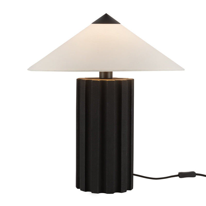 Ono 20" Table Lamp in Matte Black