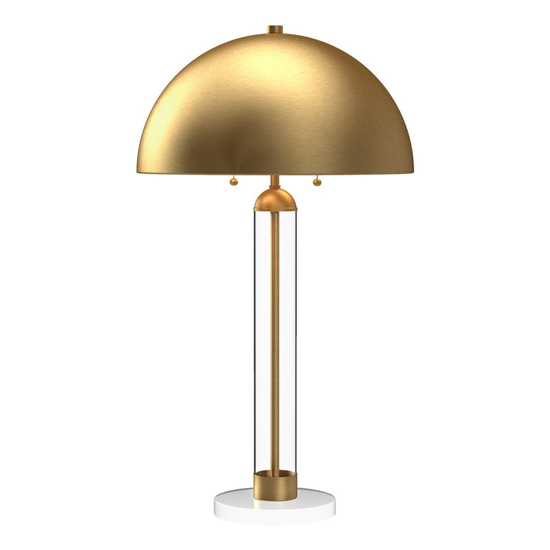 Margaux 18" 2-Light Table Lamp in Brushed Gold