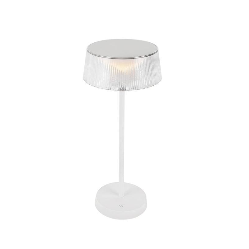 Tindra 14" Cordless Table Lamp in White