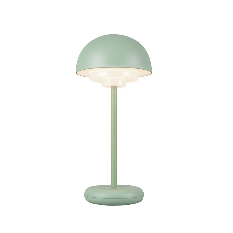 Hinata 12" Cordless Table Lamp in Sage Green