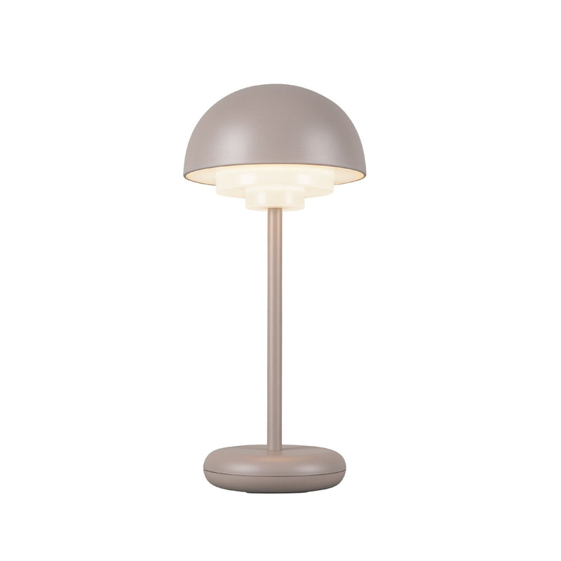 Hinata 12" Cordless Table Lamp in Moonstone Gray