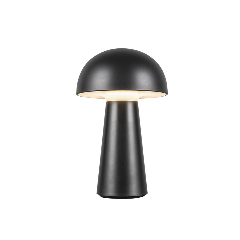 Asher 8" Cordless Table Lamp in Black