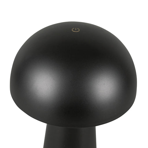 Asher 8" Cordless Table Lamp in Black