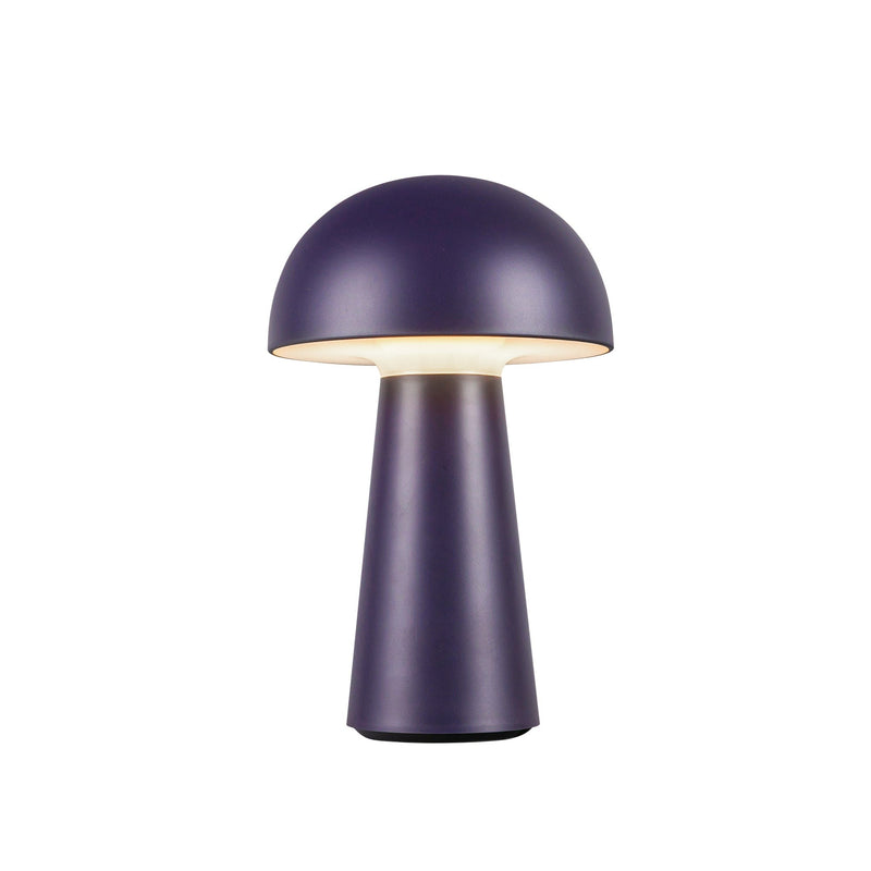 Asher 8" Cordless Table Lamp in Navy Blue