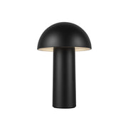Setas 10" Cordless Table Lamp in Black