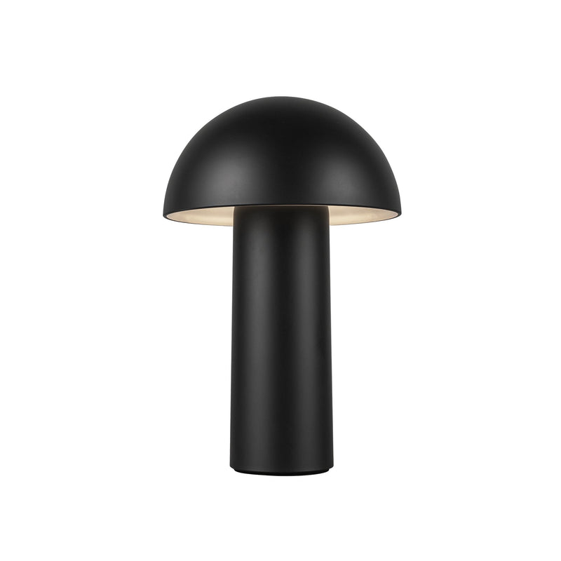 Setas 10" Cordless Table Lamp in Black