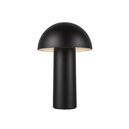 Setas 10" Cordless Table Lamp in Black