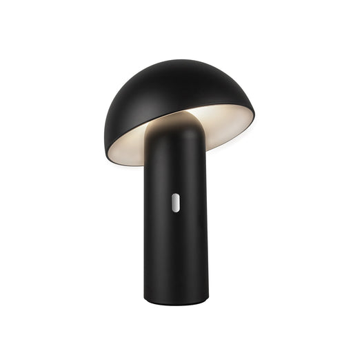 Setas 10" Cordless Table Lamp in Black