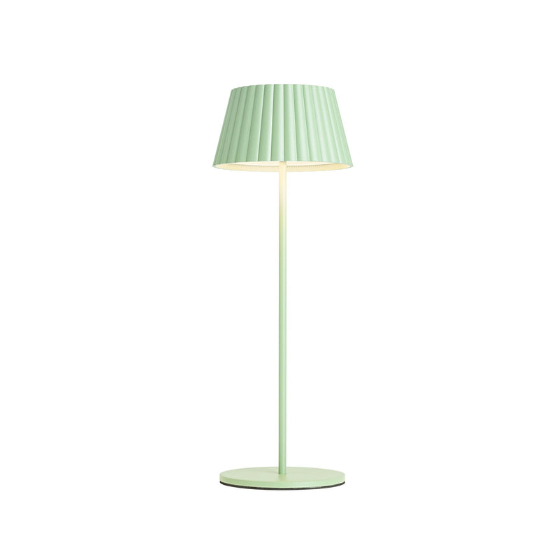 Dario 14" Cordless Table Lamp in Sage Green
