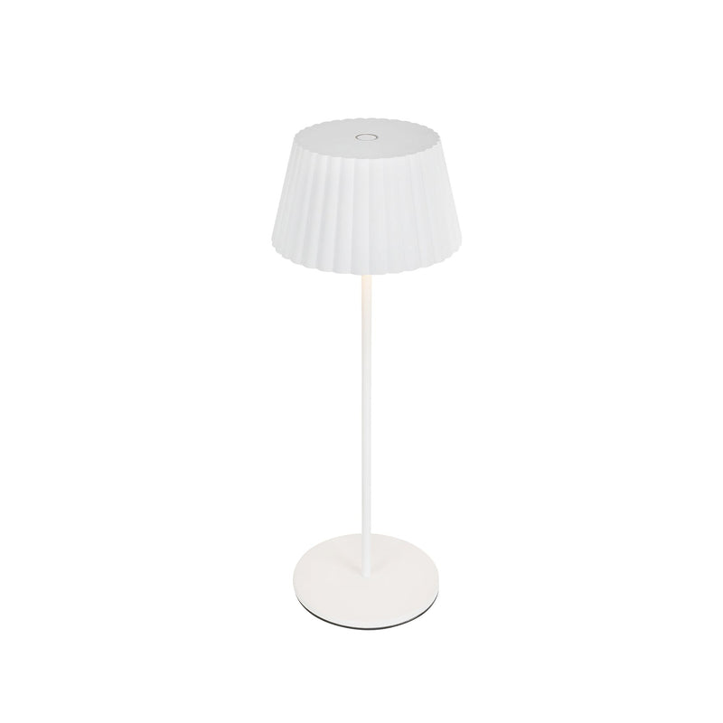 Dario 14" Cordless Table Lamp in White