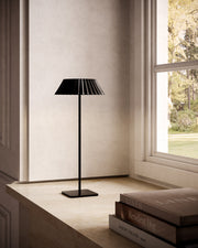 Pela 14" Cordless Table Lamp in Black