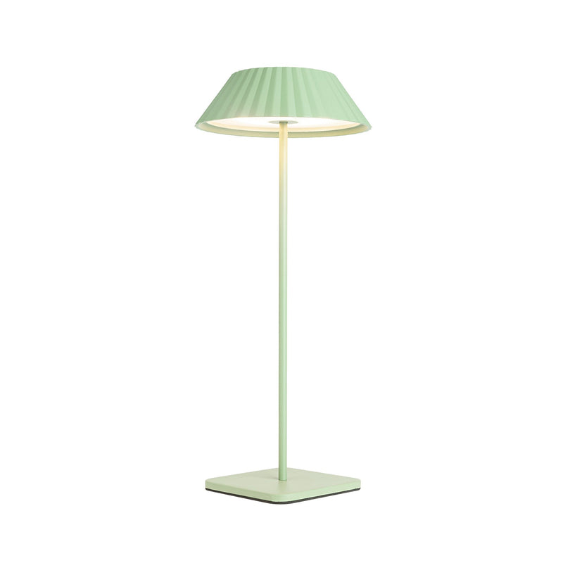 Pela 14" Cordless Table Lamp in Sage Green