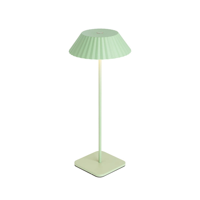 Pela 14" Cordless Table Lamp in Sage Green