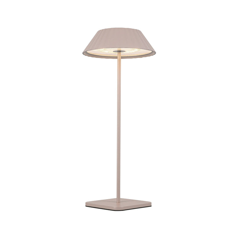 Pela 14" Cordless Table Lamp in Moonstone Gray