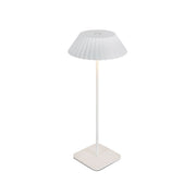 Pela 14" Cordless Table Lamp in White