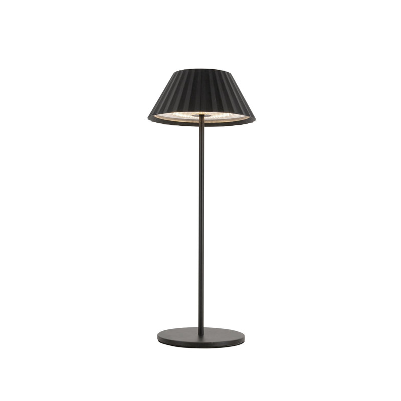 Zola 14" Cordless Table Lamp in Black