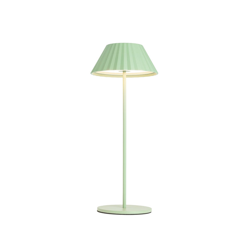 Zola 14" Cordless Table Lamp in Sage Green