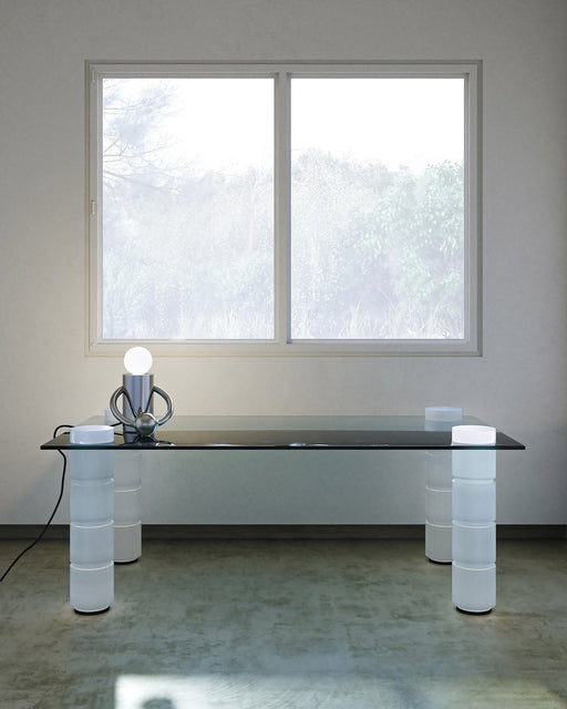 Septum 8" Table Lamp in Chrome