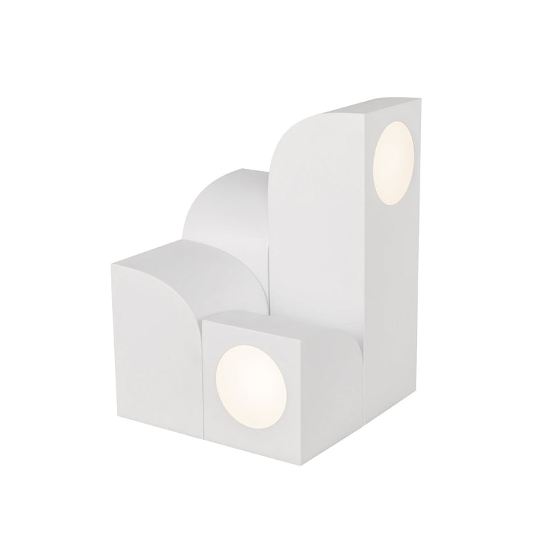 Gypsum 12" Table Lamp in White