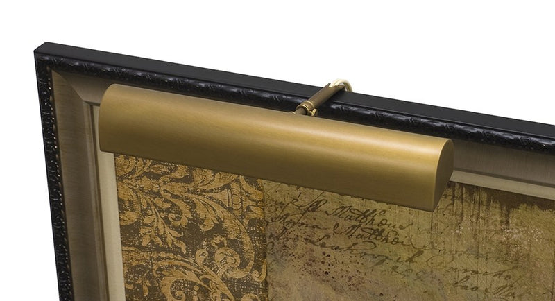 Classic Traditional 14" LED Plug-In Picture Light in Weathered Brass