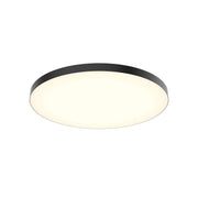 Fusion 21" Round Trimless Flush Mount in Black